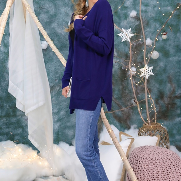 (NWT) LOOSE Fit with Pocket Sweater Cardigan - Picture 11 of 15